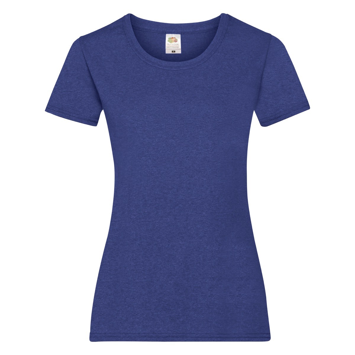 Tshirt donna manica corta blu 100% cotone
