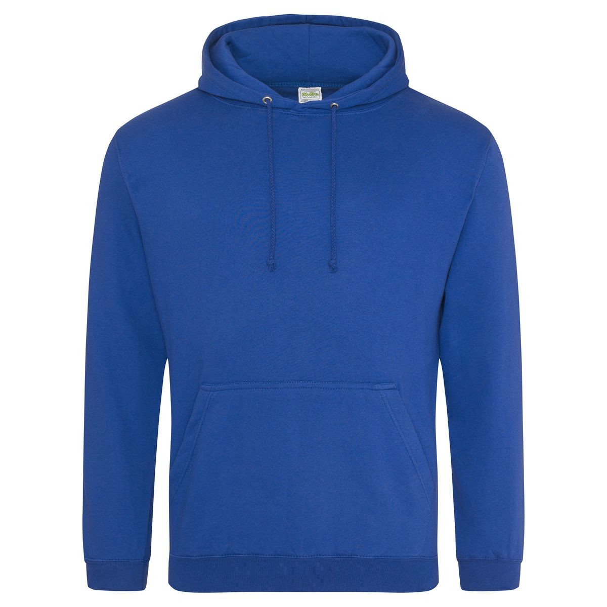 Felpa blu con tascone e cappuccio