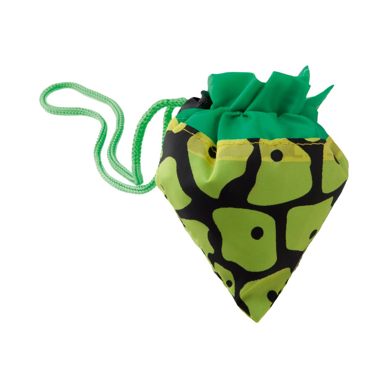 Shopper verde ripiegabile a forma di sacchetto della frutta