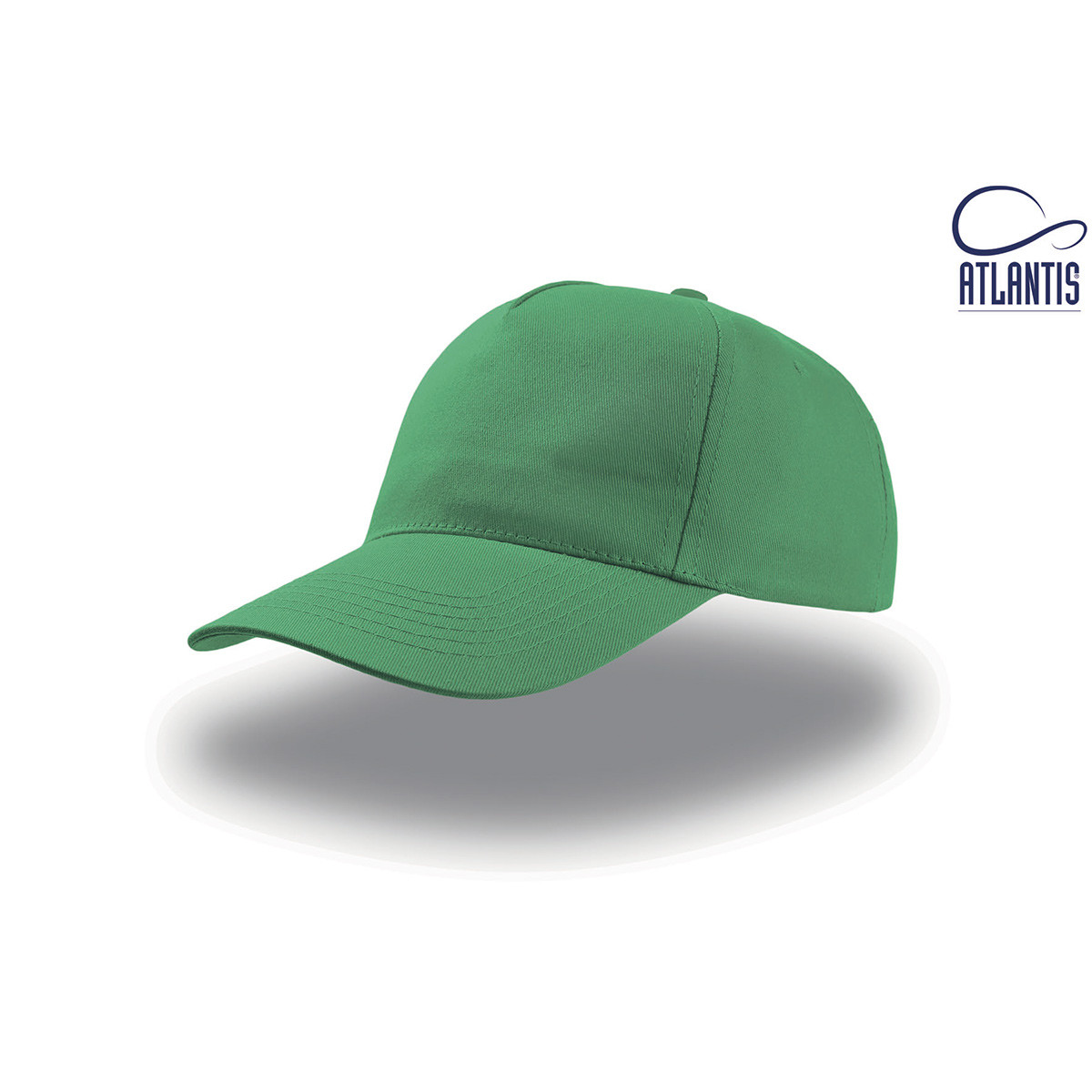 Cappello verde con visiera