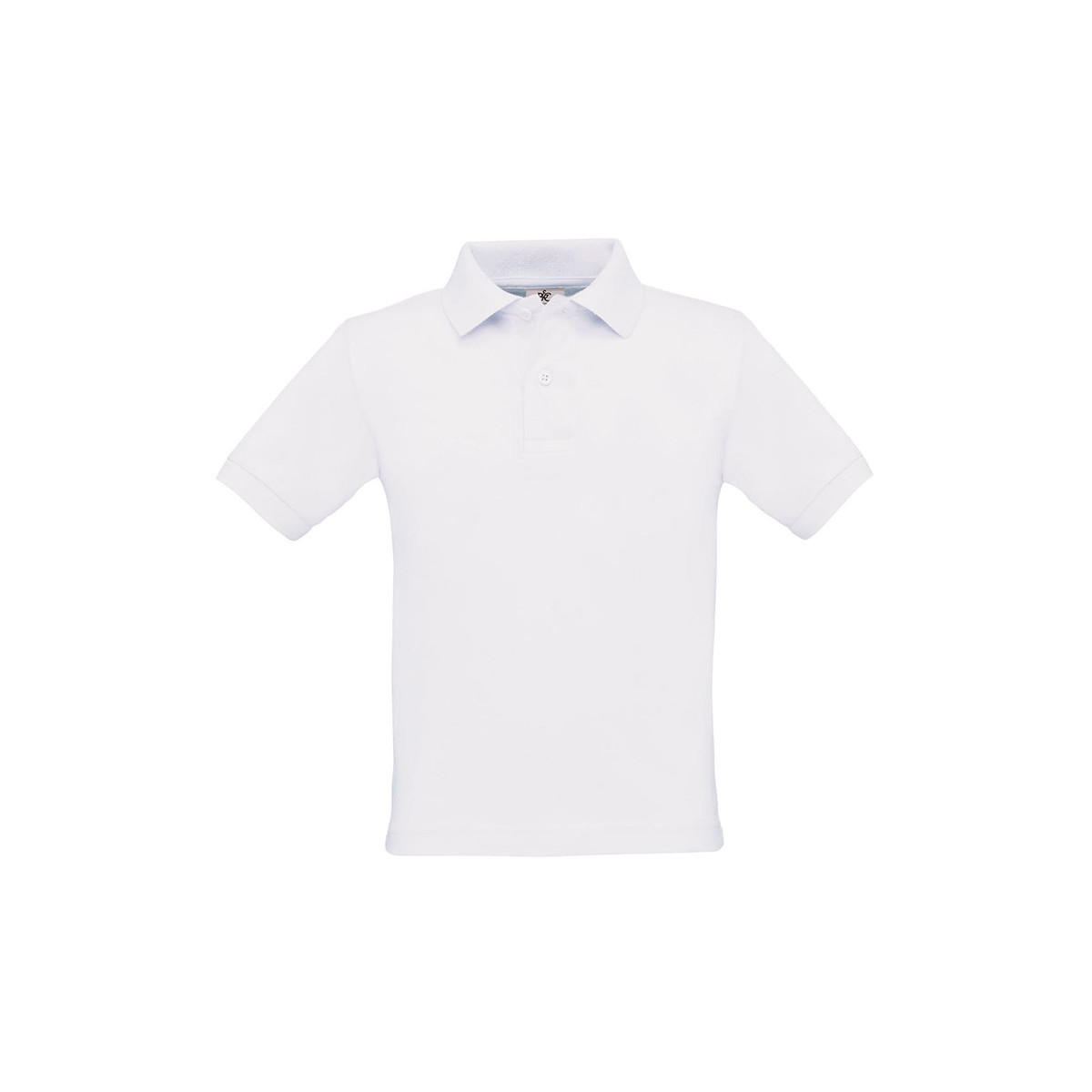 Polo bambino manica corta bianca