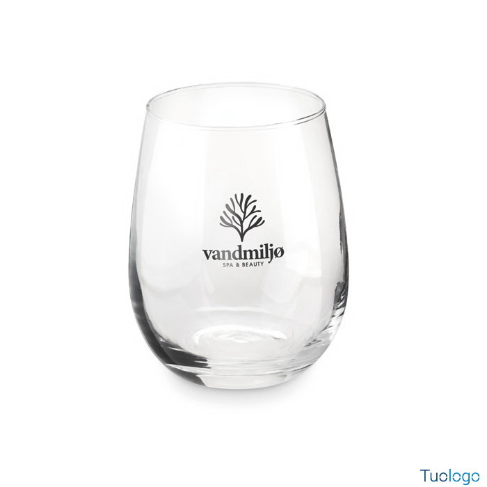 Bicchiere in vetro con logo