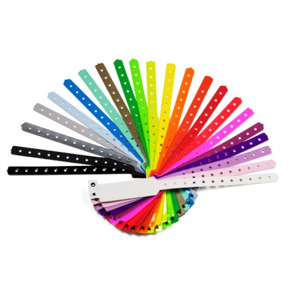 Braccialetti in plastica con chiusura monouso