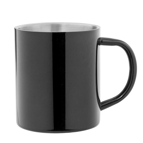 Tazza in alluminio nero