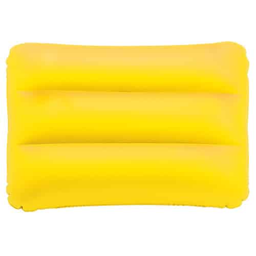 Cuscino gonfiabile in pvc giallo