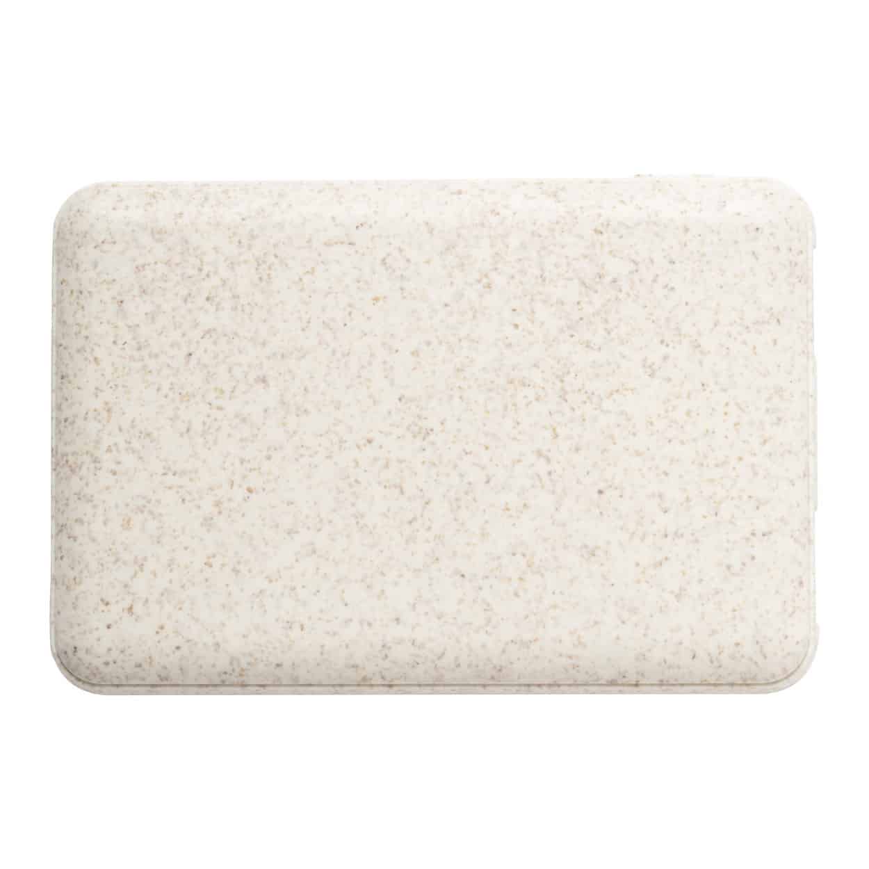 Powerbank in plastica ecologica con due uscite usb