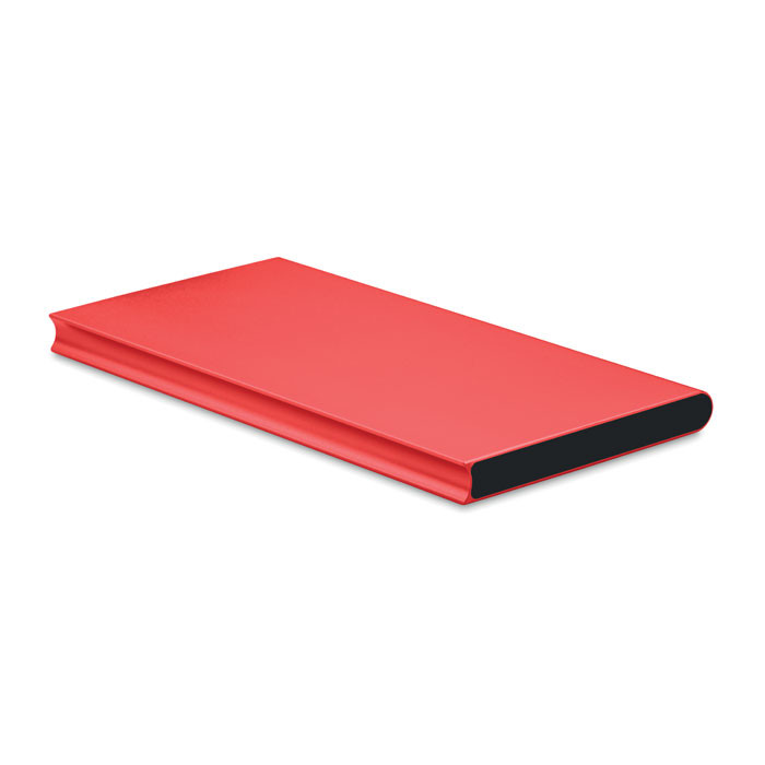 Powerbank rosso in alluminio