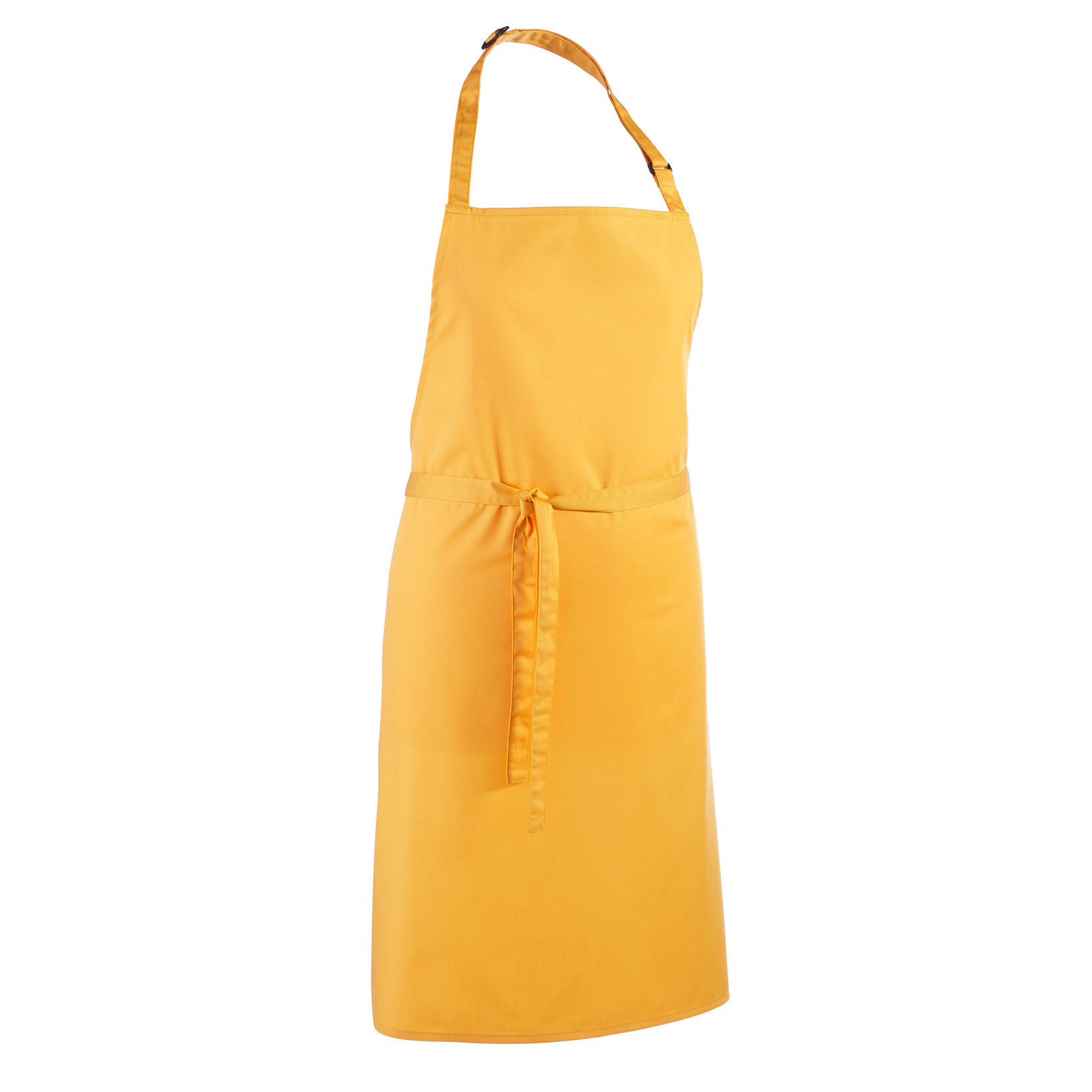 Grembiule giallo con pettorina regolabile e senza tasche