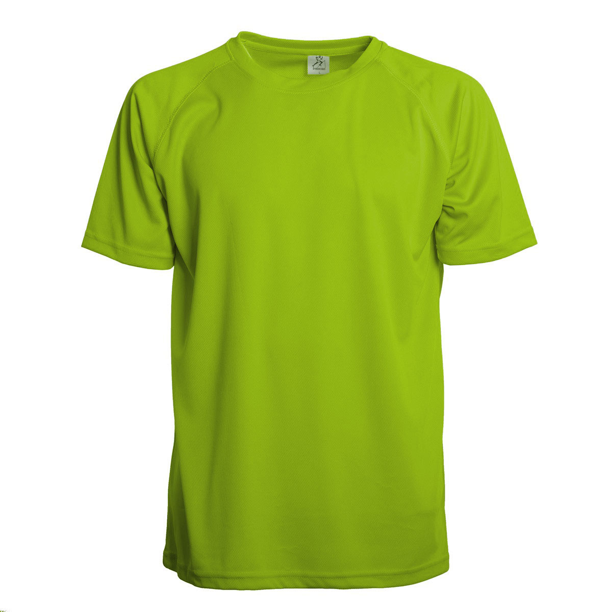 Tshirt sportiva uomo verde lime in tessuto traspirante