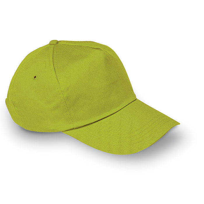 Cappellino verde in cotone con chiusura in plastica