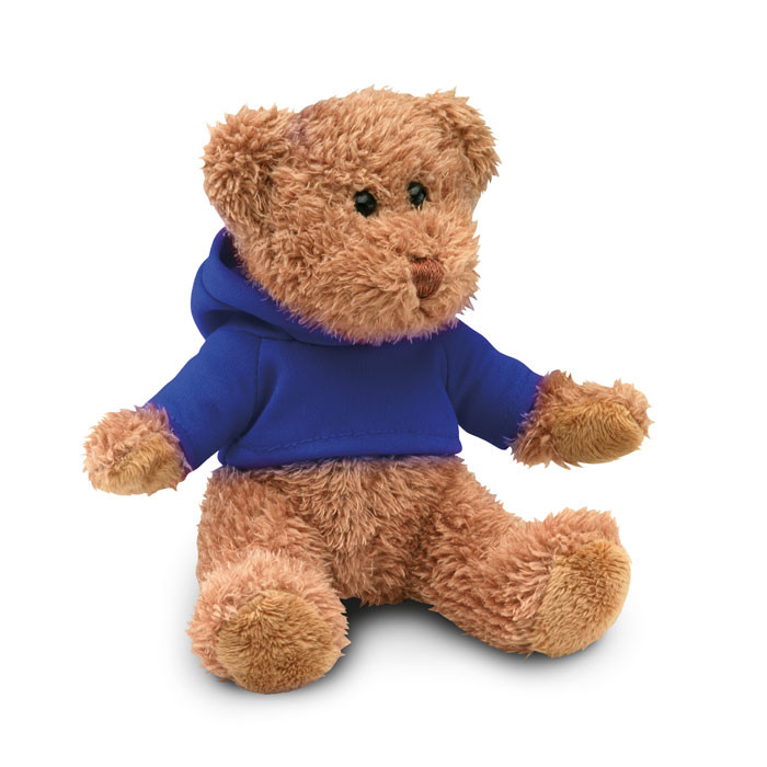 Peluche a forma di orsetto con maglietta blu