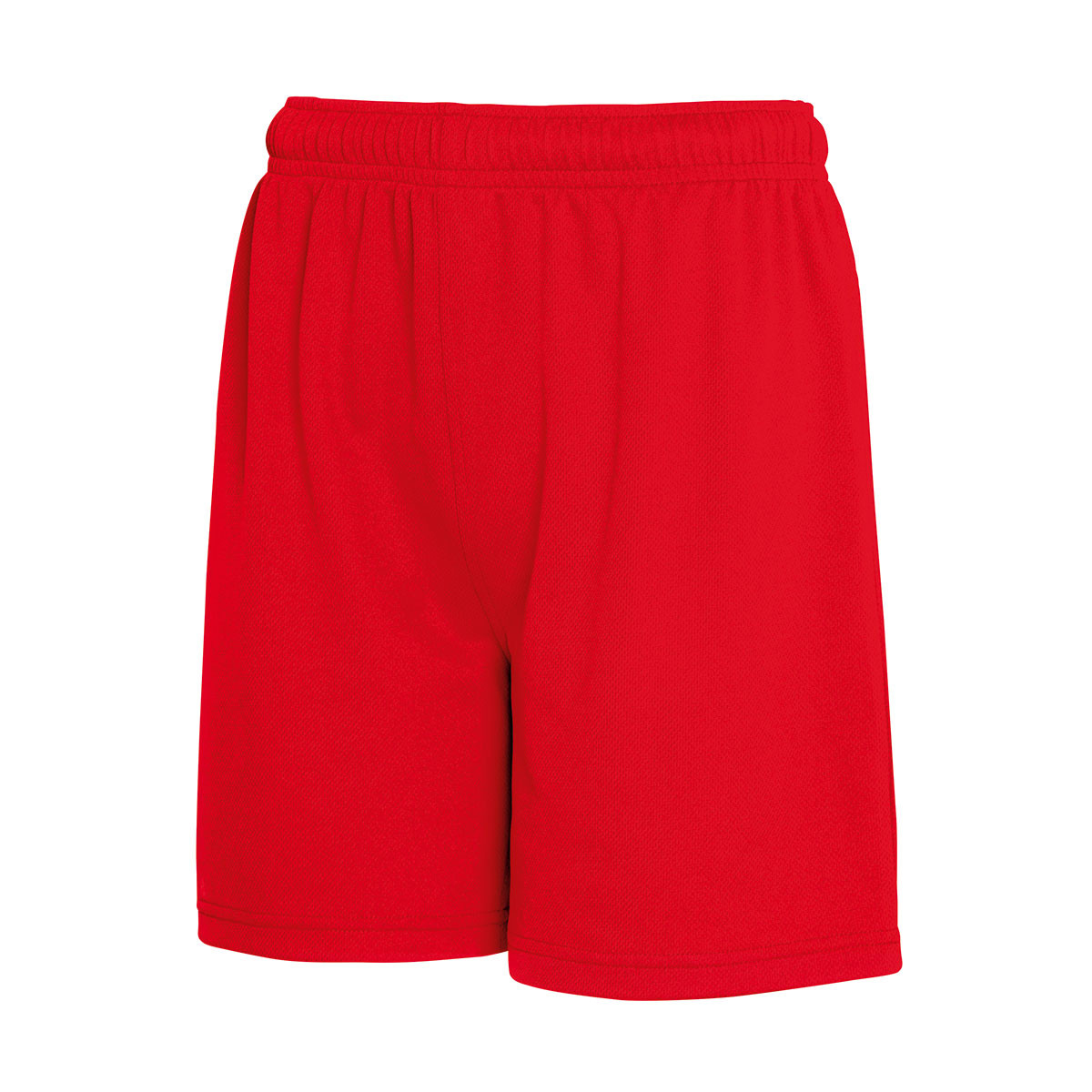 Pantaloncino rosso da uomo con elastico in vita 100% poliestere