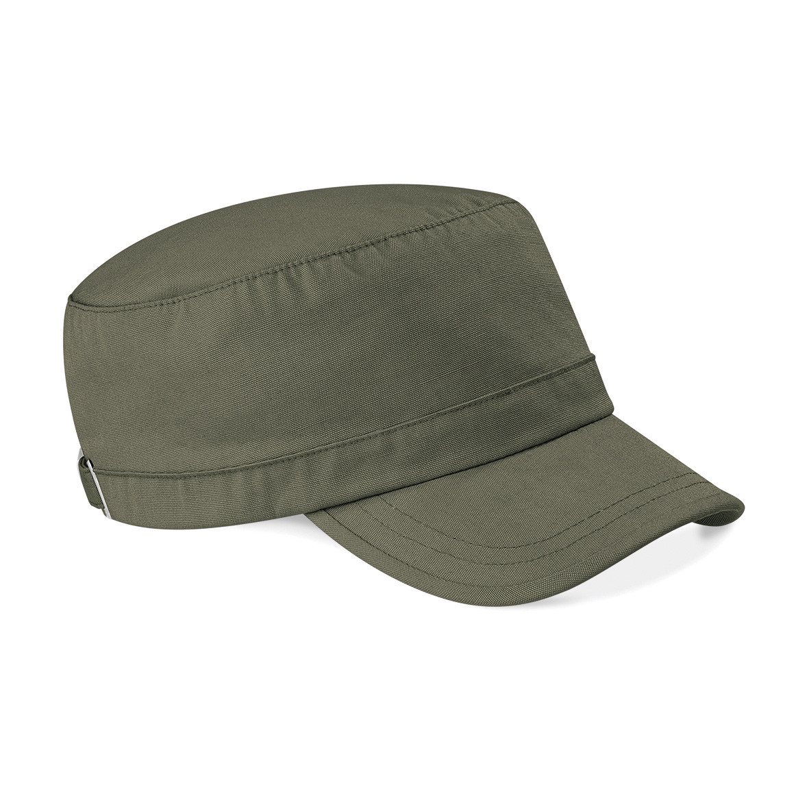 Cappellino con chiusura con fibbia e visiera di colore verde militare