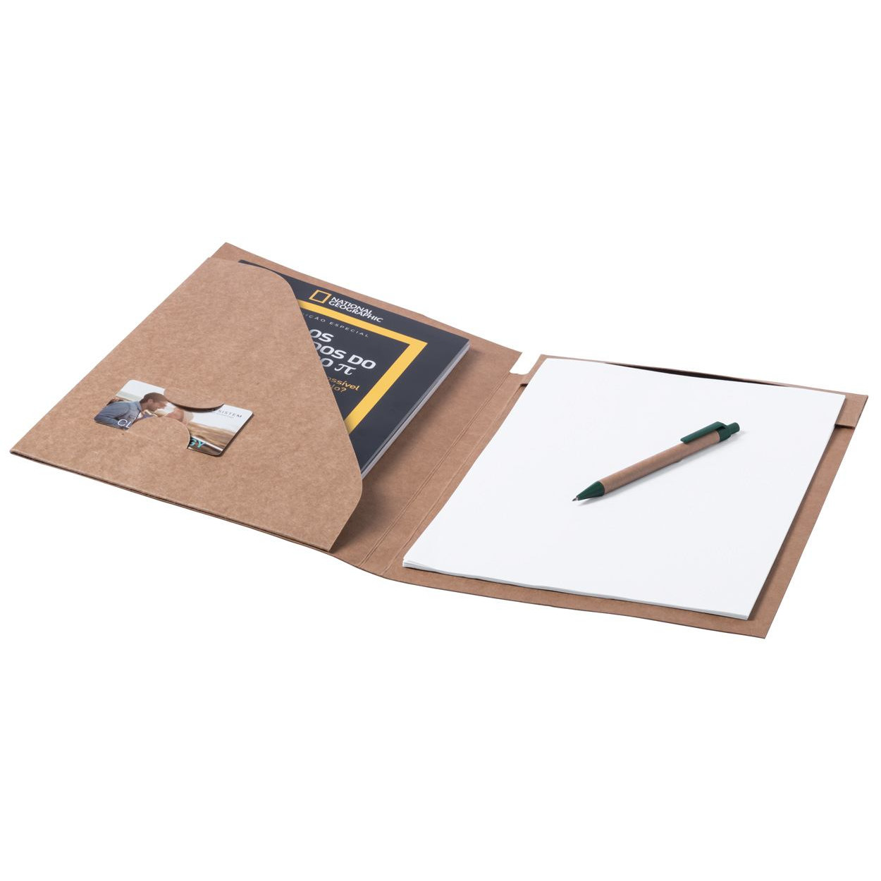 Portablocco in carta riclata con penna