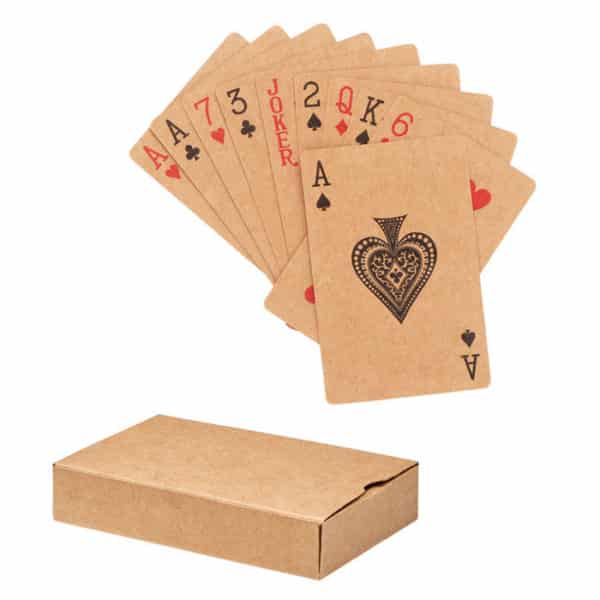 Set carte da gioco in carta riciclata con confezione