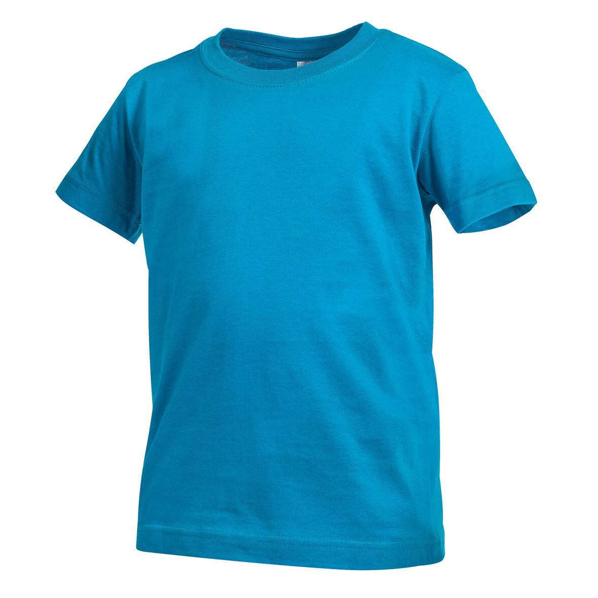 Tshirt da bambino azzurra manica corta 100% cotone