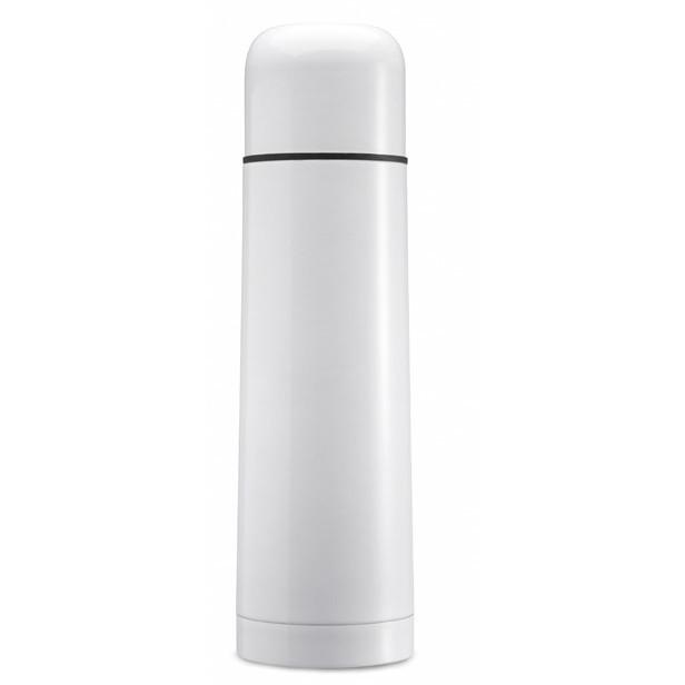 Thermos in acciaio bianco