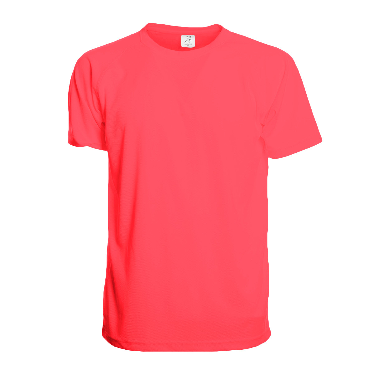Tshirt sportiva uomo salmone in tessuto traspirante