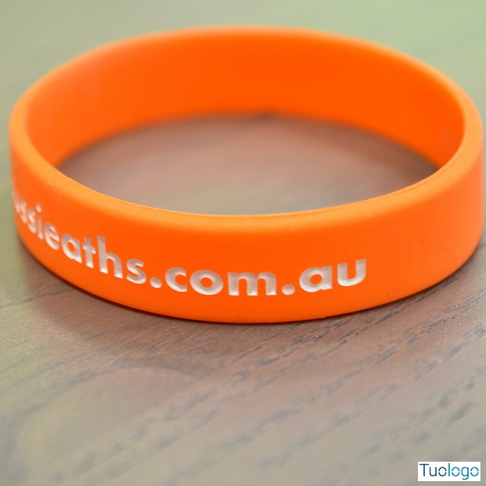 Bracciale in silicone arancione