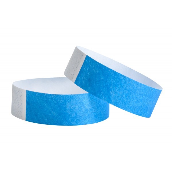 Due braccialetti in tyvec azzurri