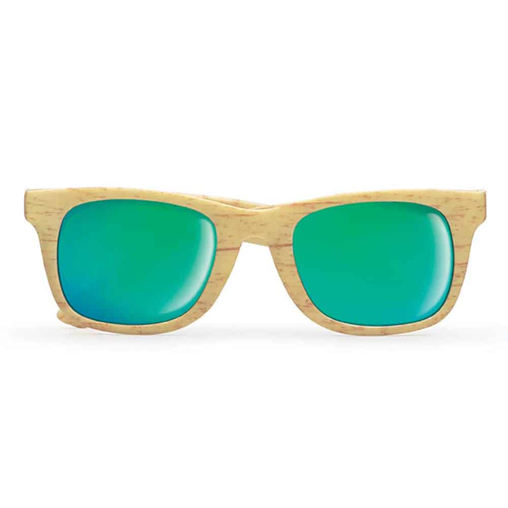 Occhiali da sole con montatura in abs e lenti specchiate