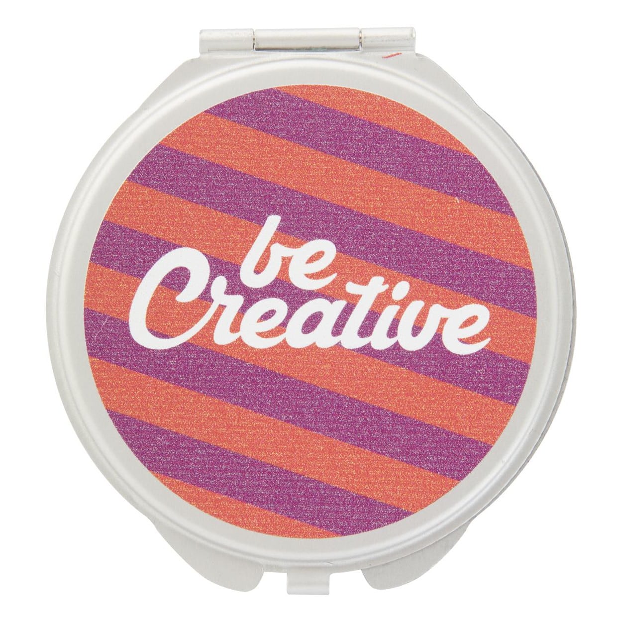 Specchietto in alluminio con logo