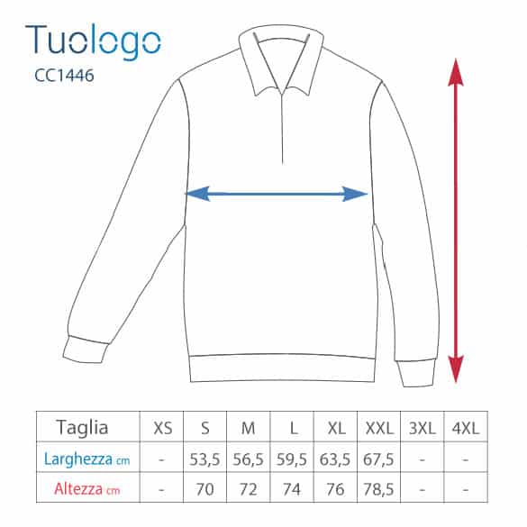 Tabella taglia altezza larghezza