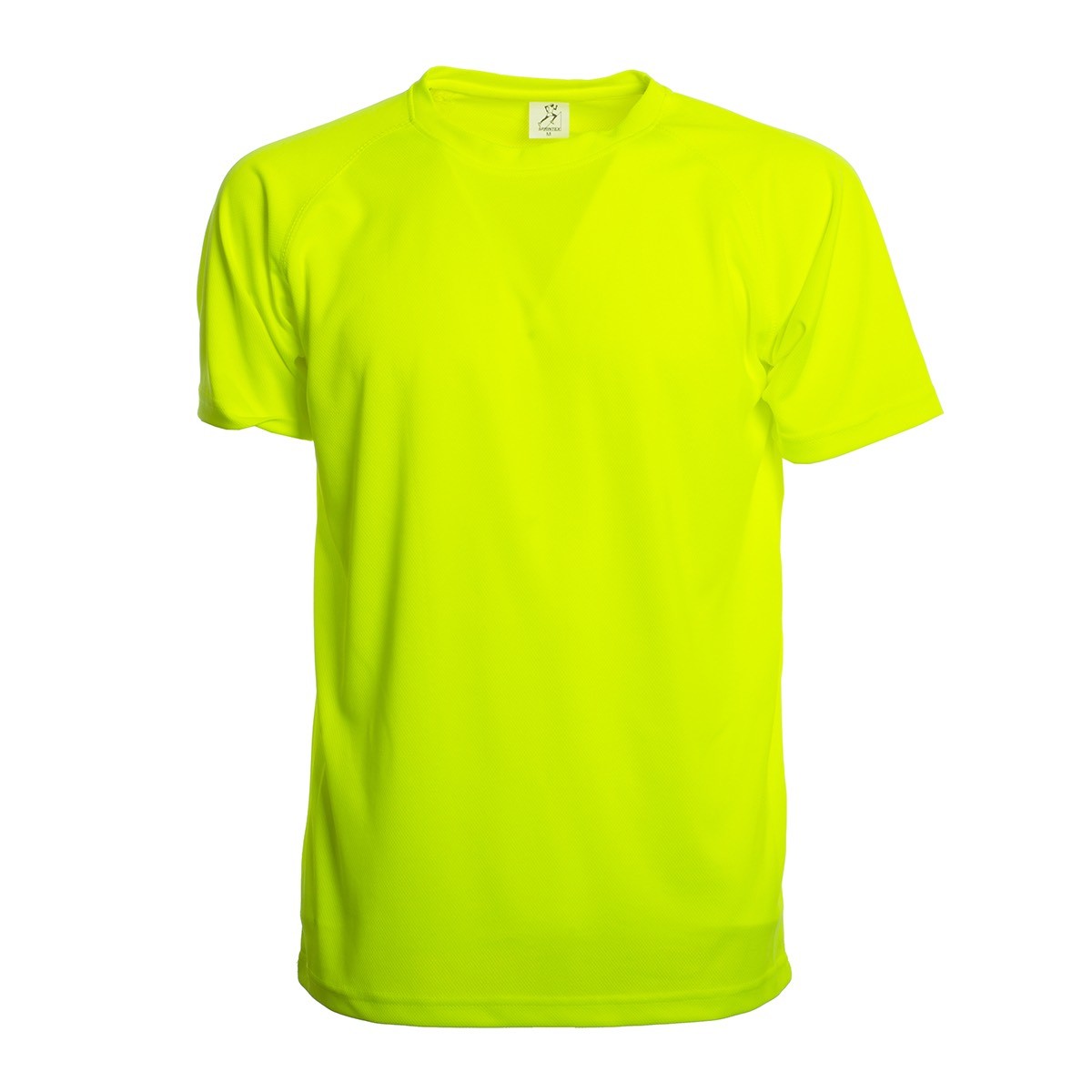 Tshirt sportiva bambino giallo fluo in tessuto traspirante