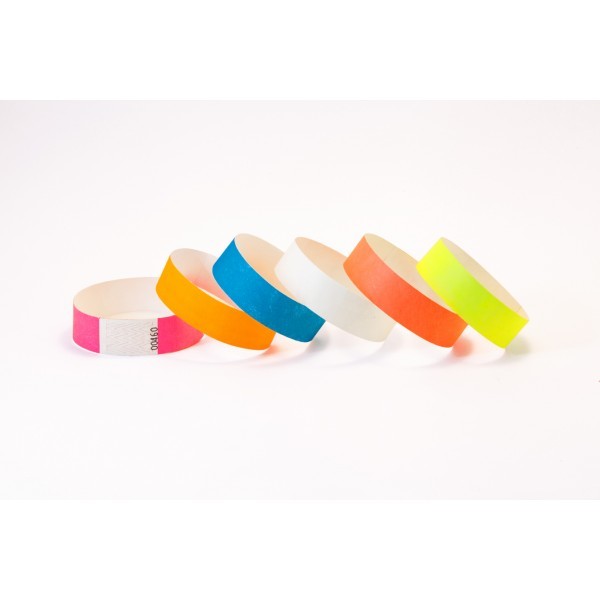 Braccialetti in tyvec di colori diversi