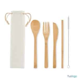 Set posate bamboo Vallo