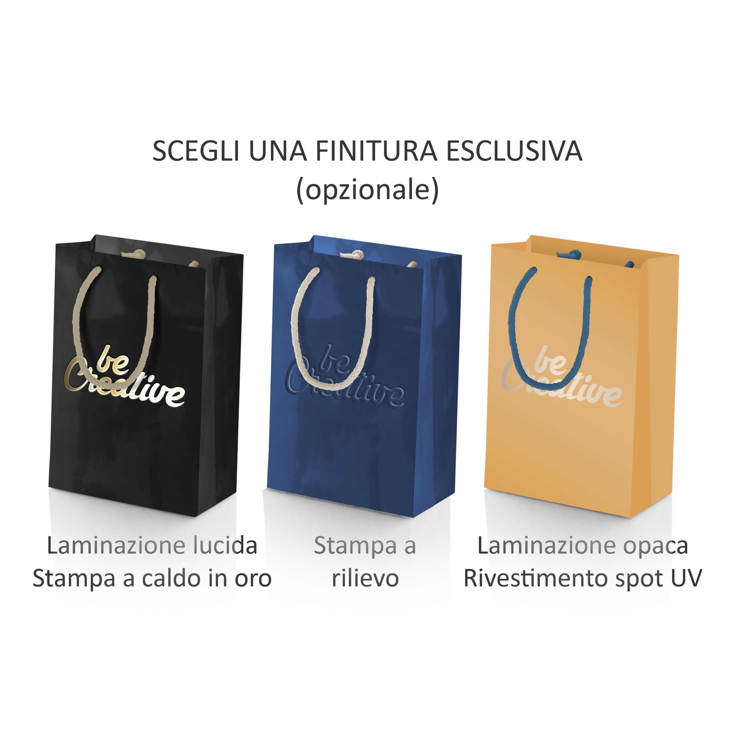 Shopper con laminazioni di stampa diverse
