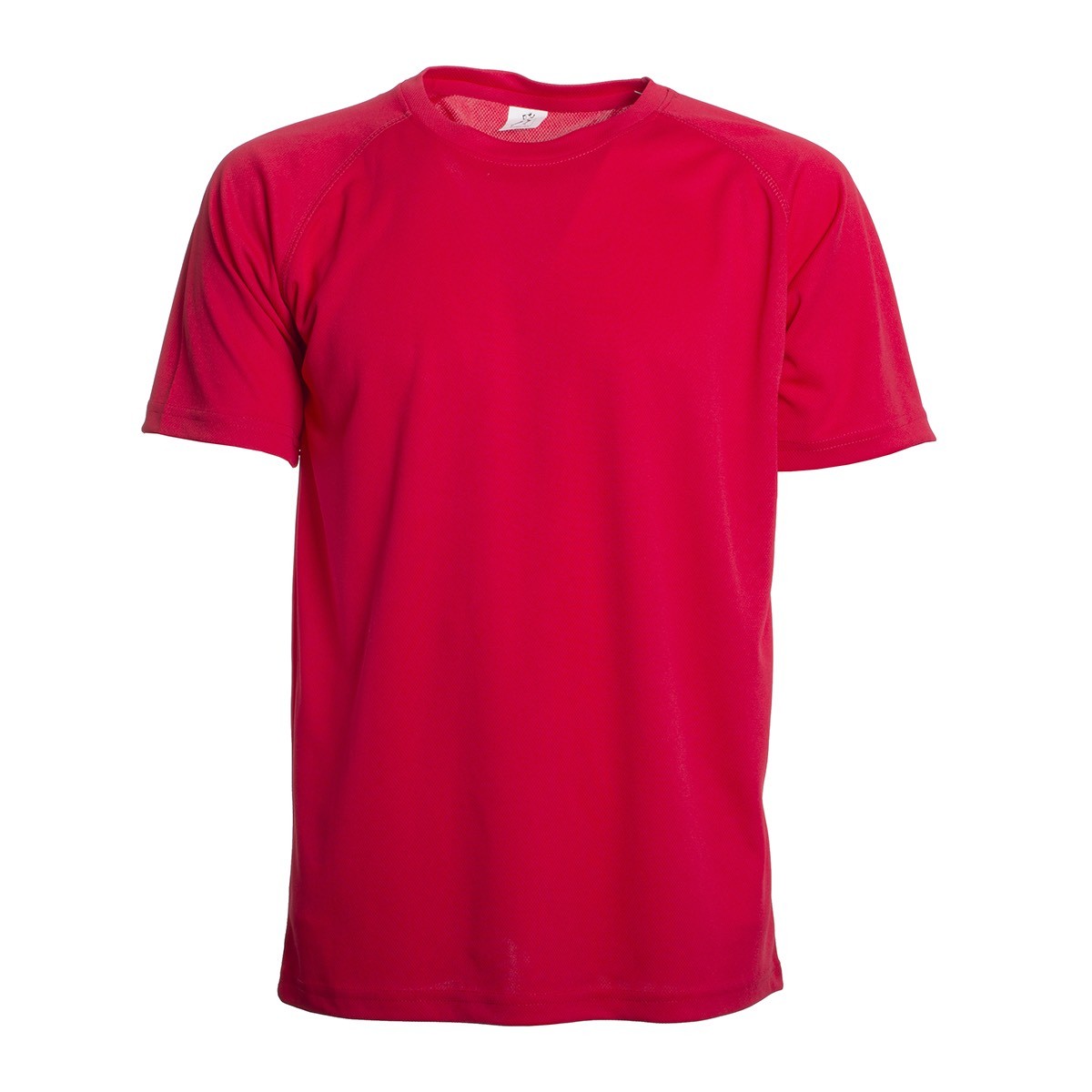 Tshirt sportiva uomo rossa in tessuto traspirante