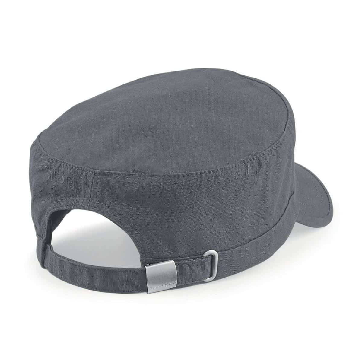 Cappellino con chiusura con fibbia e visiera di colore grigio chiaro