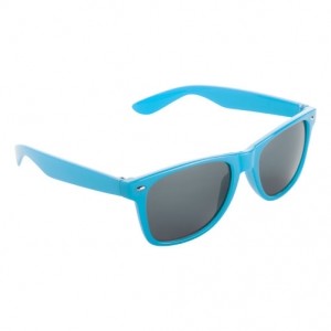 Occhiali da sole in plastica azzurra