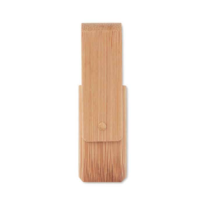 Chiavetta usb in bamboo naturale con chiusura girevole