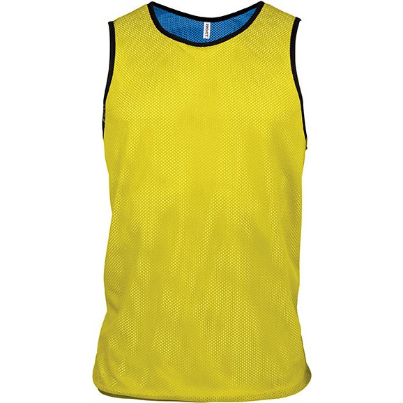 Pettorina verde 100% poliestere con rete perforata