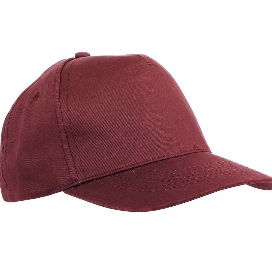 Cappellino in cotone magenta con chiusura in velcro