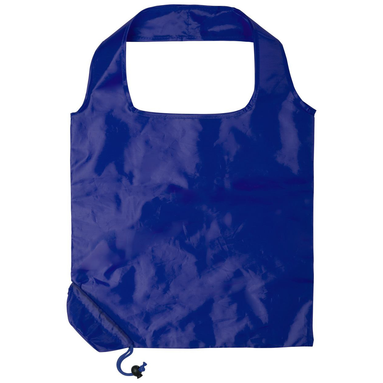 Shopper pieghevole in poliestere blu