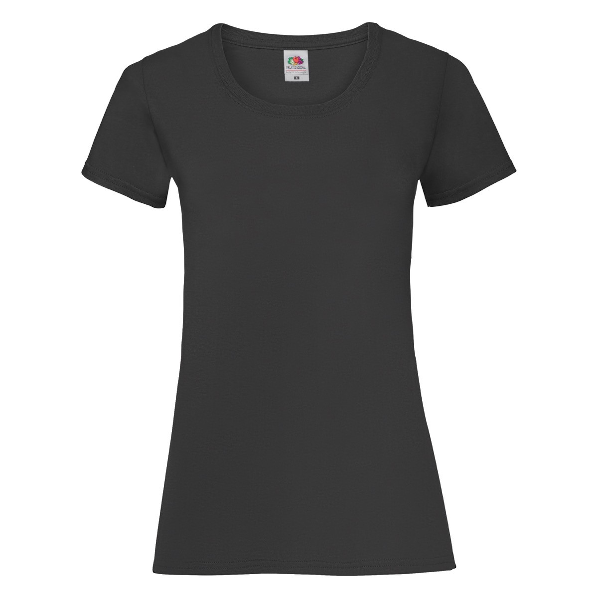 Tshirt donna manica corta nera 100% cotone