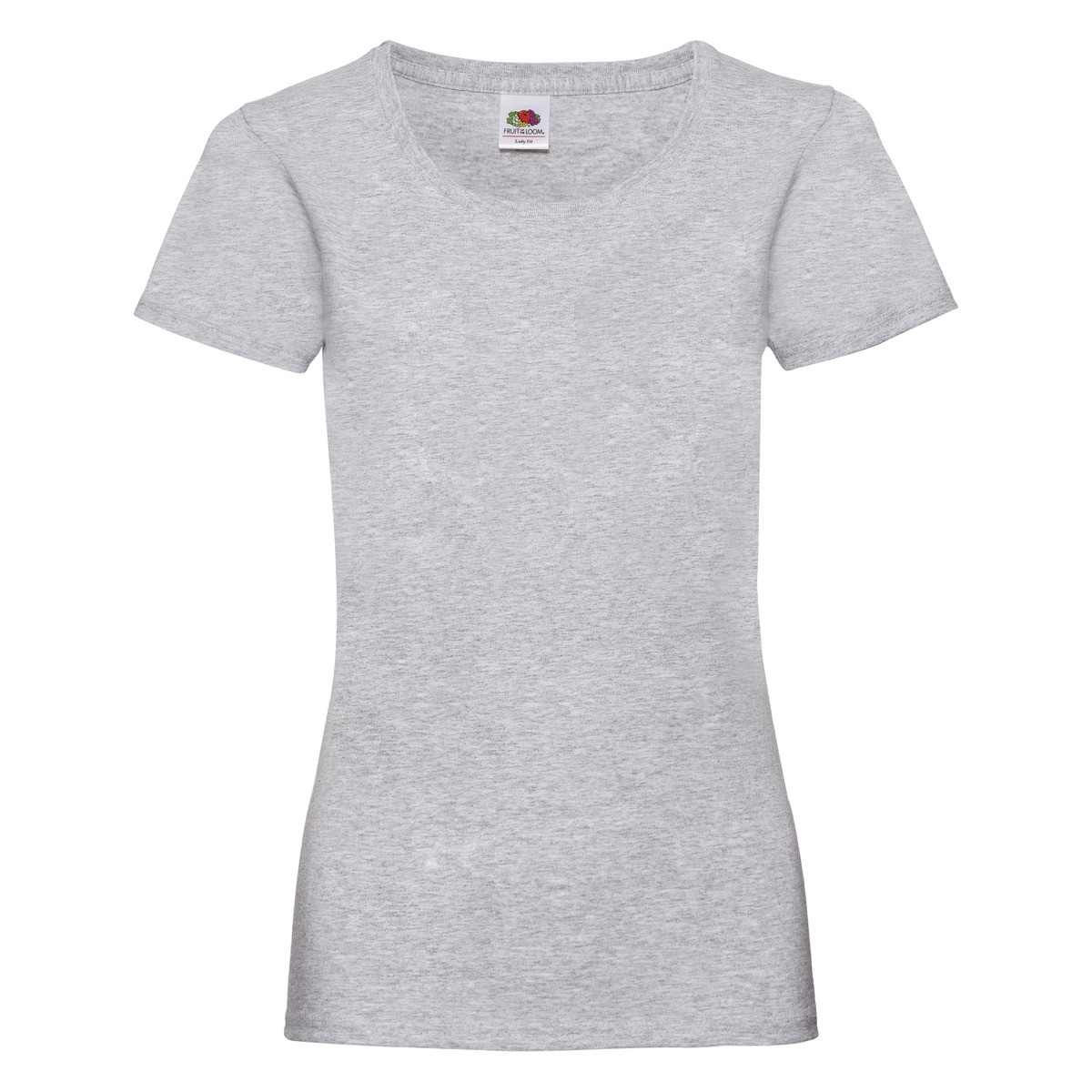 Tshirt donna manica corta grigia 100% cotone
