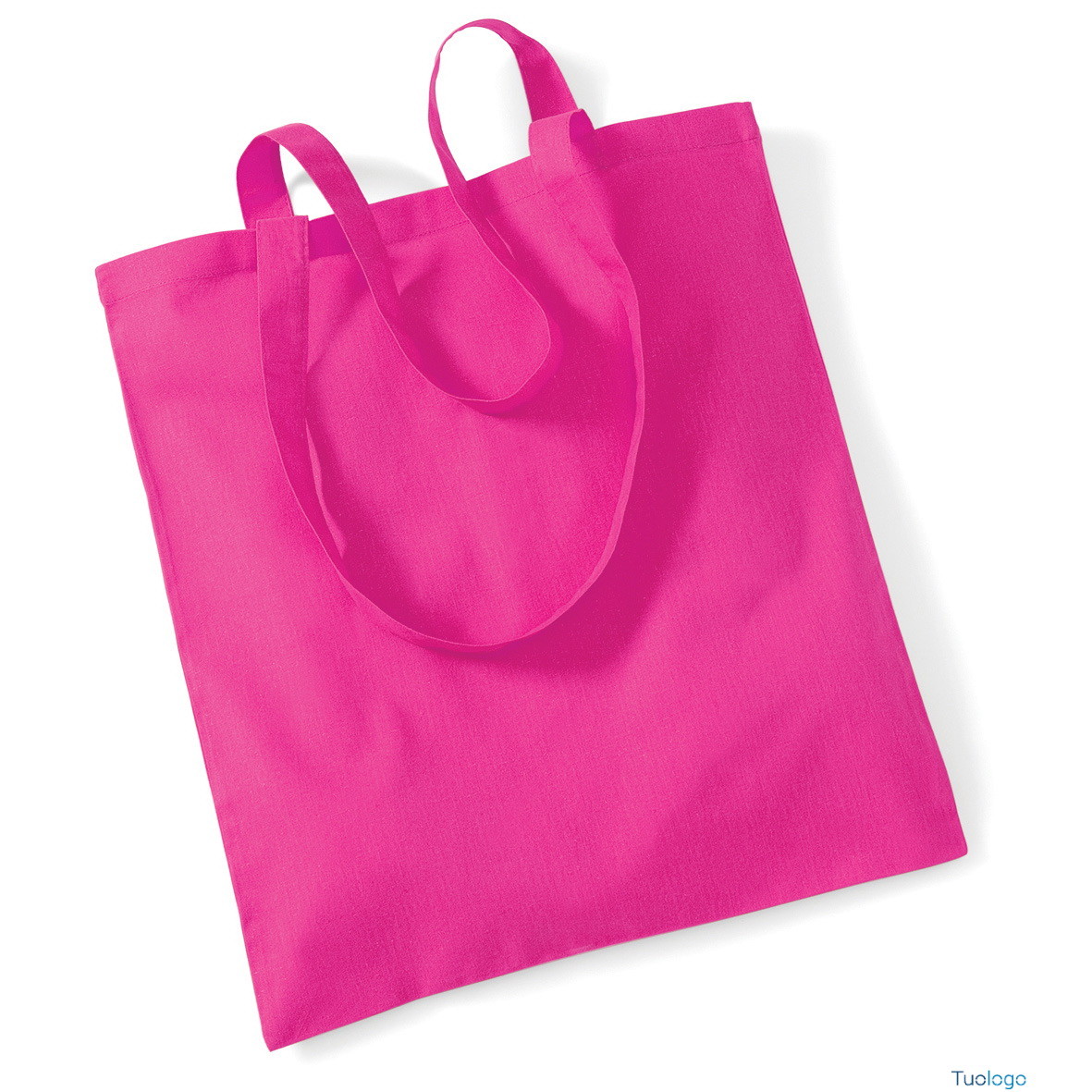 Shopper fucsìa con manici lunghi