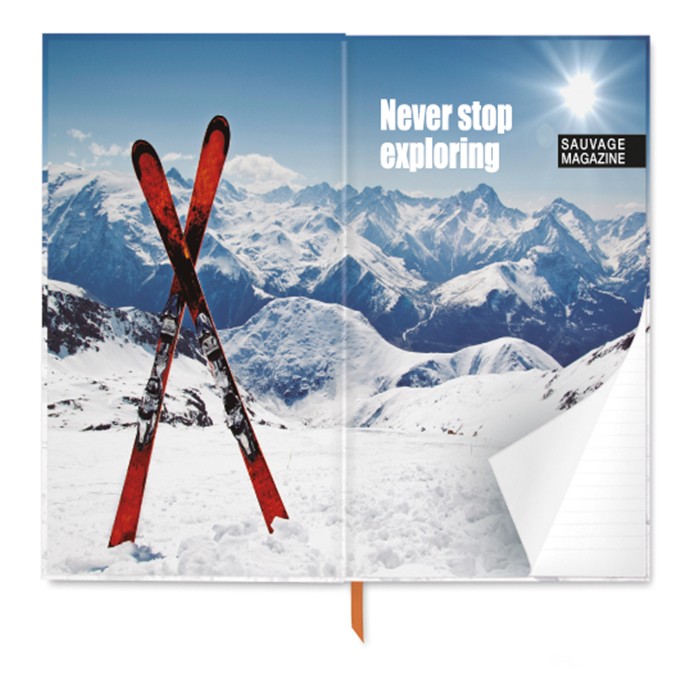 Bloc notes con copertina rigida con stampa e ottanta fogli