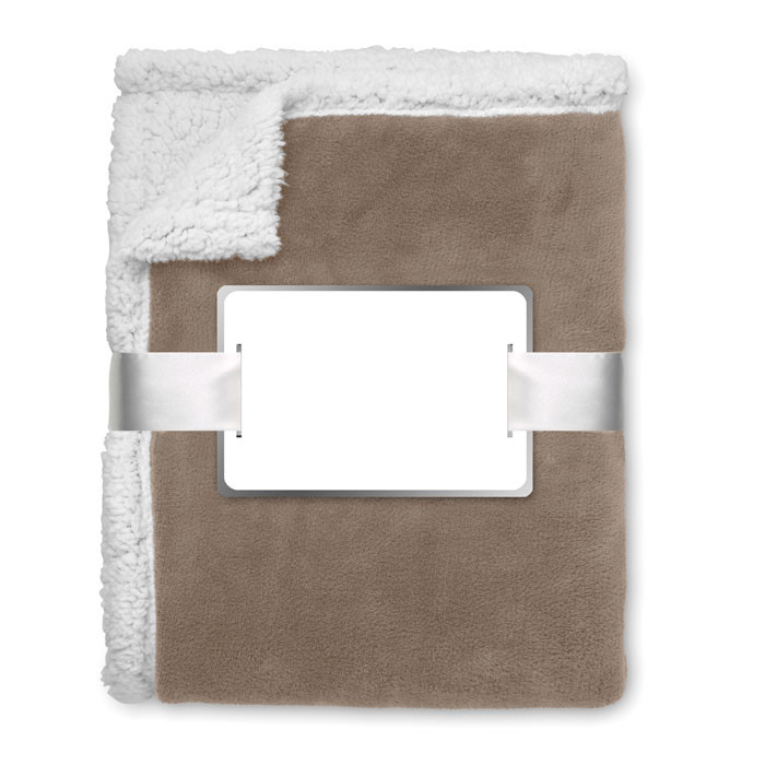 Coperta in pile con strato reversibile in sherpa