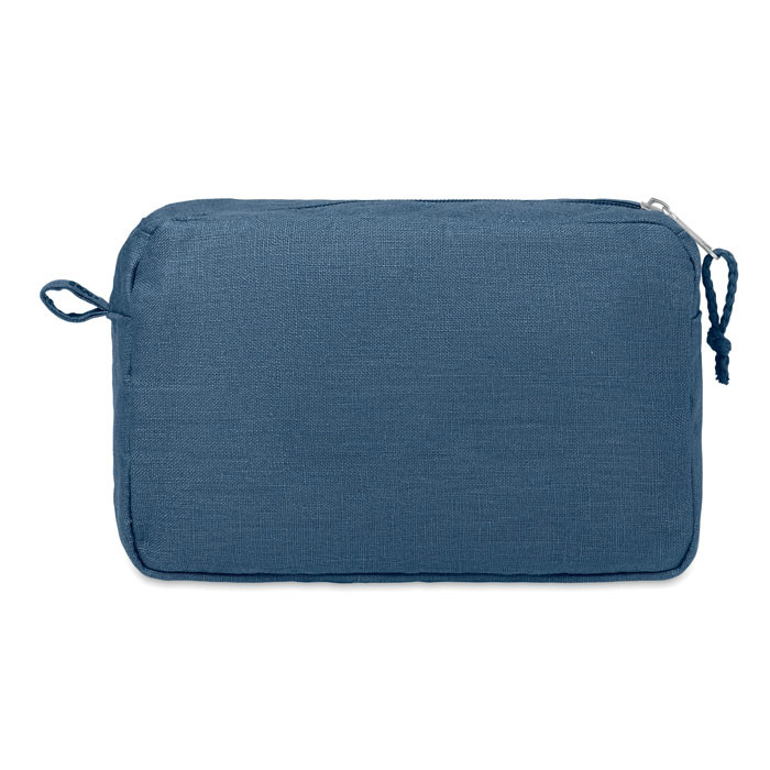 Trousse azzurro in canapa
