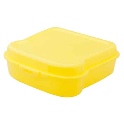 Porta pranzo giallo a forma di sandwich