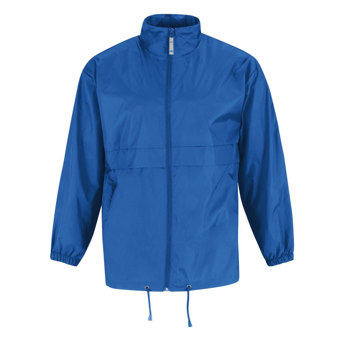 Impermeabile con cerniera blu