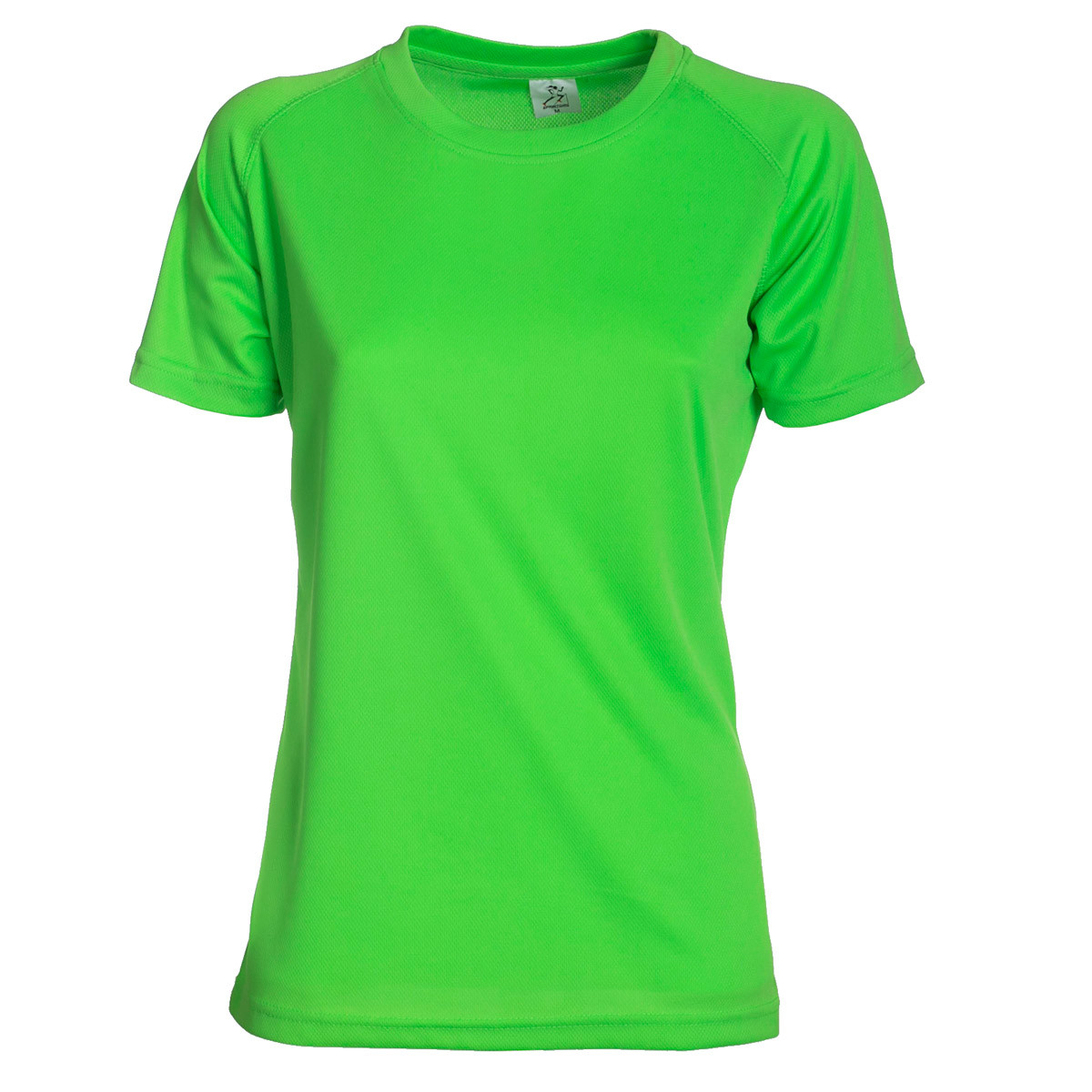 Maglietta sportiva da donna verde smeraldo in tessuto traspirante