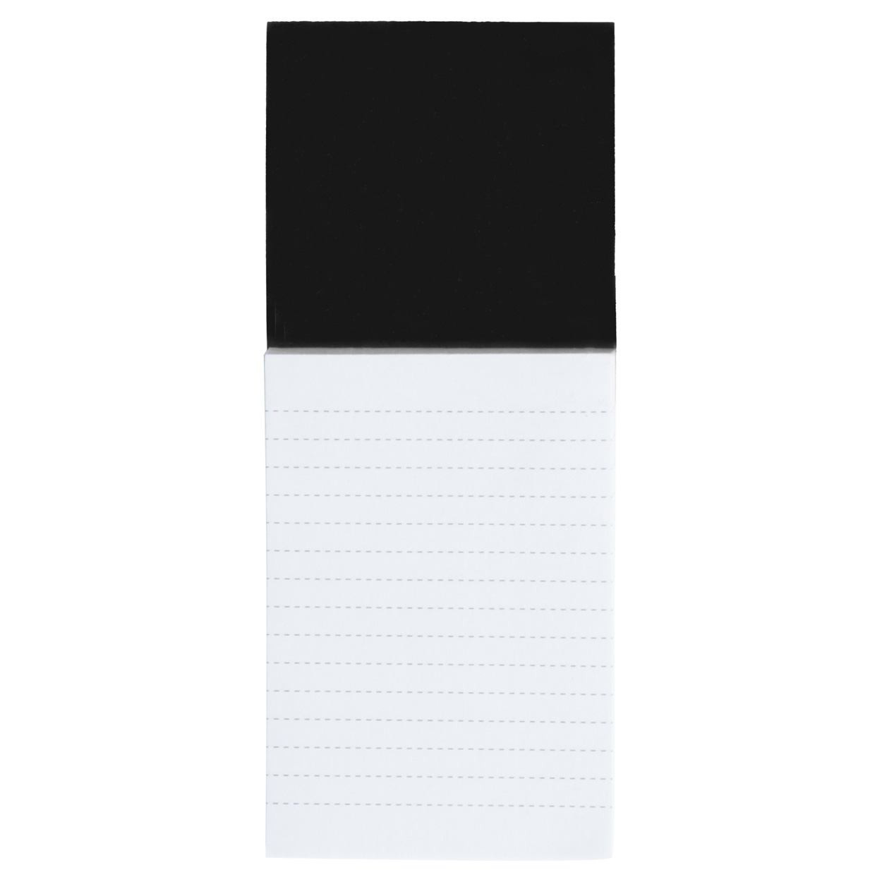 Magnete nero con quaranta fogli e matita