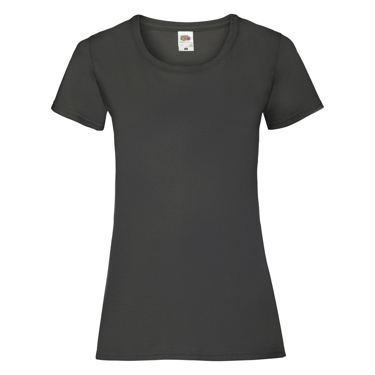 Tshirt donna manica corta grigia 100% cotone