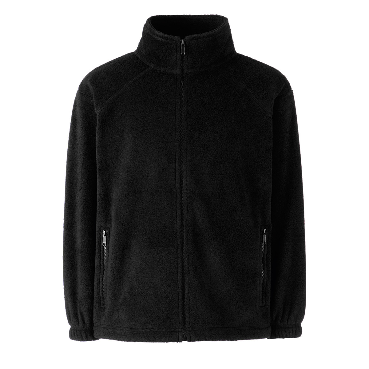 Pile bambino di colore nero con collo alto e zip